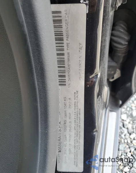 2014 Maserati Ghibli из США, поврежденный, VIN ZAM57XSA3E1086448